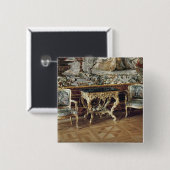 Console-tafel en twee armstoelen, 1745 vierkante button 5,1 cm (Voorkant /achterkant)