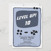 Console voor videogames stijgt naar 10 kind verjaa kaart (Voorkant)