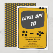 Console voor videogames stijgt naar 10 kind verjaa kaart (Voorkant / Achterkant)