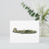 Consolidated B-24 Liberator Strawberry Briefkaart (Staand voorkant)