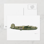 Consolidated B-24 Liberator Strawberry Briefkaart (Voorkant / Achterkant)