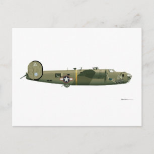 Consolidated B-24 Liberator Strawberry Briefkaart