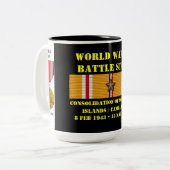 Consolidatie van de Salomonseilanden Campagne Tweekleurige Koffiemok (Voorkant links)