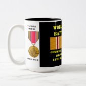 Consolidatie van de Salomonseilanden Campagne Tweekleurige Koffiemok (Links)