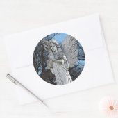 Consoling Angel · Zonneschijn Ronde Sticker (Envelop)