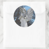 Consoling Angel · Zonneschijn Ronde Sticker (Tas)