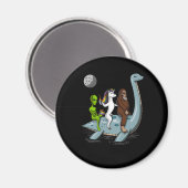Conspiracy Bigfoot Loch Ness Monster Water Ski Magneet (Voorkant / Achterkant)