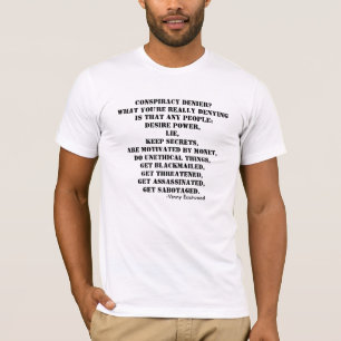 Conspiracy Denier Tee Shirt