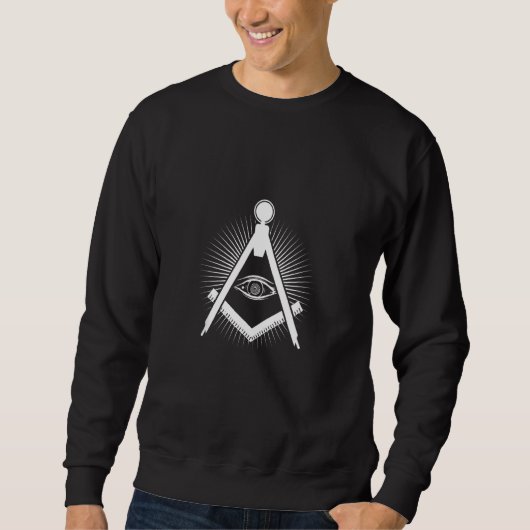 Conspiracy Freemason Illuminati Circul Trui (Voorkant)