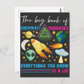 Conspiracy Theorie flat Earth UFO Alien Astronomie Briefkaart (Voorkant / Achterkant)