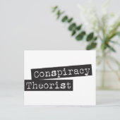 Conspiracy THEORIST Briefkaart (Staand voorkant)