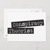 Conspiracy THEORIST Briefkaart (Voorkant / Achterkant)