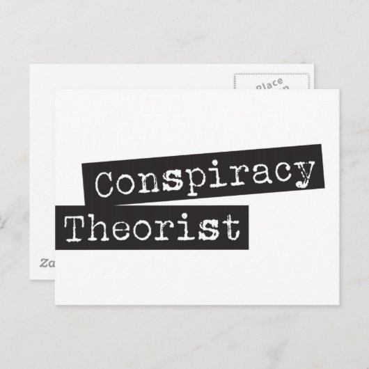 Conspiracy THEORIST Briefkaart (Voorkant / Achterkant)