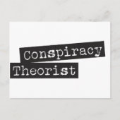 Conspiracy THEORIST Briefkaart (Voorkant)