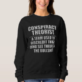 Conspiracy Theorist Definition Light Text Trui (Voorkant)
