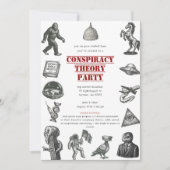 Conspiracy Theory Presentation Party Uitnodiging (Voorkant)