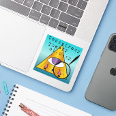Conspiracy Theoryology Logo Sticker (Laptop met iPhone)