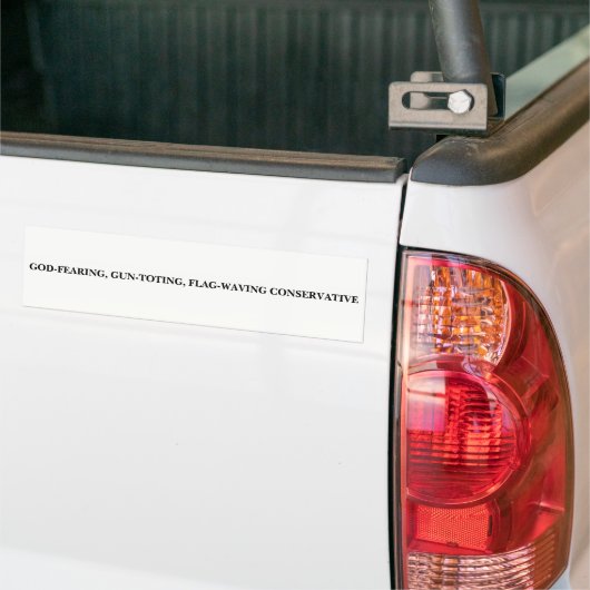 Consrvatief Bumpersticker (Op Truck)