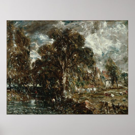 Constable - Aan de rivier de Stour Poster (Voorkant)