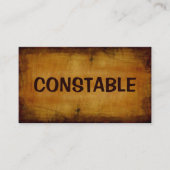 Constable Antiek Visitekaartje (Voorkant)