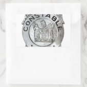 Constable Badge Rechthoekige Sticker (Tas)