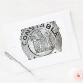 Constable Badge Rechthoekige Sticker (Envelop)