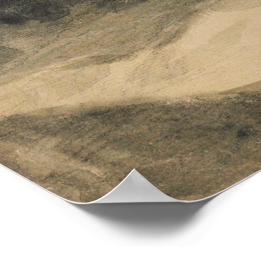 Constable - bomen in een weide poster (Hoek)