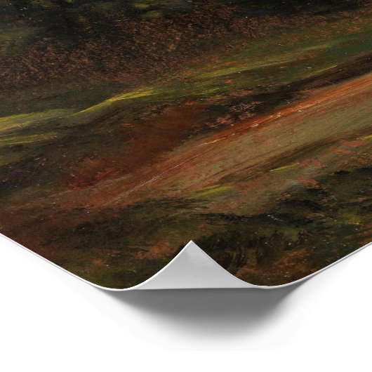 Constable - bomen op Hampstead Heath Poster (Hoek)