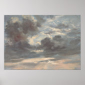 Constable - Cloud Studie Stormy Sunset Poster (Voorkant)
