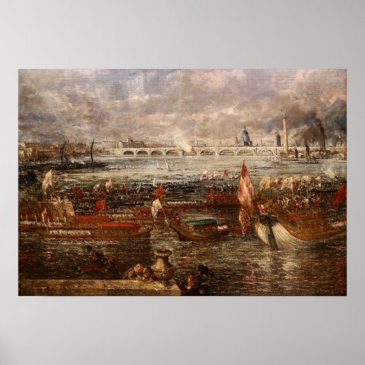 Constable - De opening van de Waterloo Bridge Poster (Voorkant)