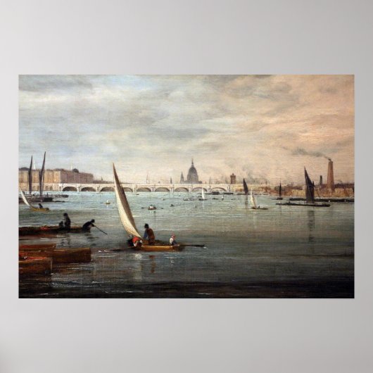 Constable - De Waterloo-brug 1820 Poster (Voorkant)