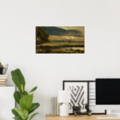 Constable - Dedham kerk uit Flatford Poster (Thuiskantoor)