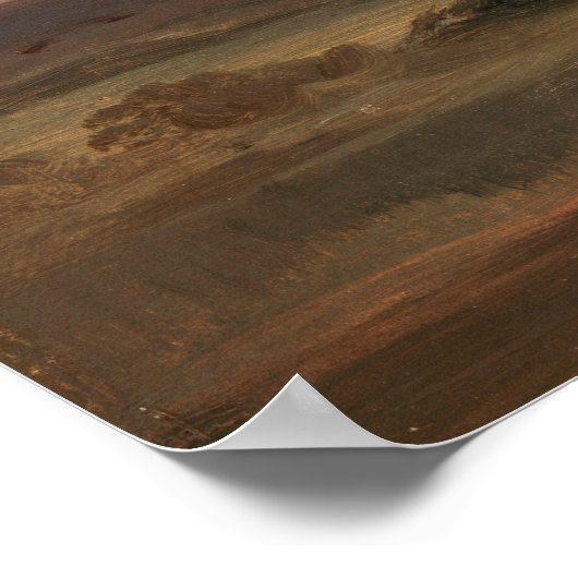 Constable - een Uitzicht op Hampstead Heath Poster (Hoek)