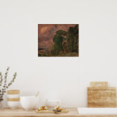 Constable - Een uitzicht op Hampstead stormachtig Poster (Keuken)