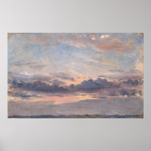 Constable - een wolkenonderzoek Sunset Poster
