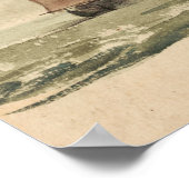 Constable - Een zeegezicht met twee zeilboten Poster (Hoek)