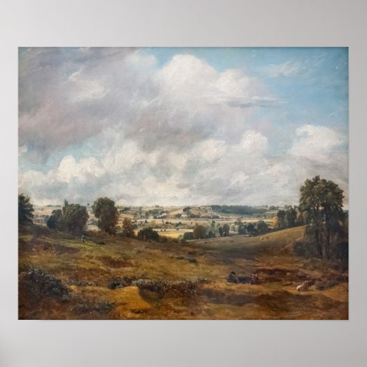 Constable - Gezicht op Dedham Vale vanuit East Ber Poster (Voorkant)