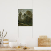 Constable - Gezicht op een bosje Poster (Keuken)