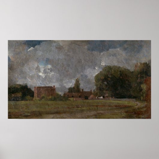 Constable - Golding's House East Bergholt Poster (Voorkant)