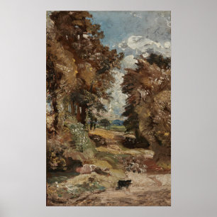 Constable - het Cornfield Poster