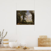 Constable - Kathedraal van Salisbury vanuit de tui Poster (Keuken)