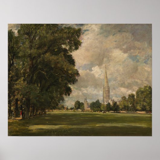 Constable - Kathedraal van Salisbury vanuit Lower Poster (Voorkant)