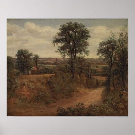 Constable - Lane Near Dedham Poster (Voorkant)