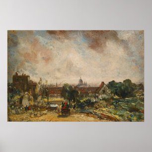 Constable - Londen vanuit Richard Steele's Cottage Poster