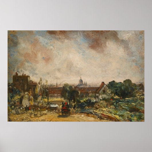 Constable - Londen vanuit Richard Steele's Cottage Poster (Voorkant)