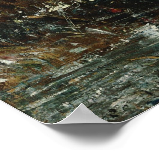 Constable - op de rivierstrook poster (Hoek)