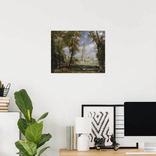 Constable - Salisbury kathedraal Poster (Thuiskantoor)