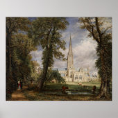 Constable - Salisbury kathedraal van de bisschop Poster (Voorkant)