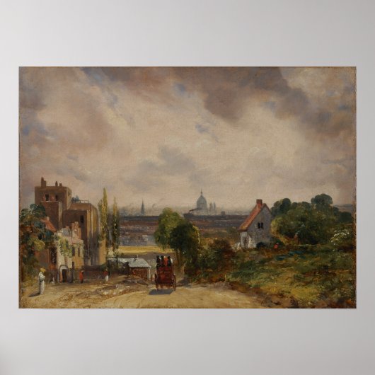 Constable - Sir Richard Steele's Cottage Hampstead Poster (Voorkant)