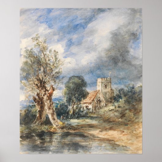 Constable - Stoke Poges Church Poster (Voorkant)